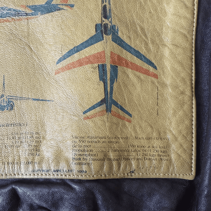 Avirex 1988 'Patrouille de France' A2 Leather Flight Jacket - S / M | S / M, Red