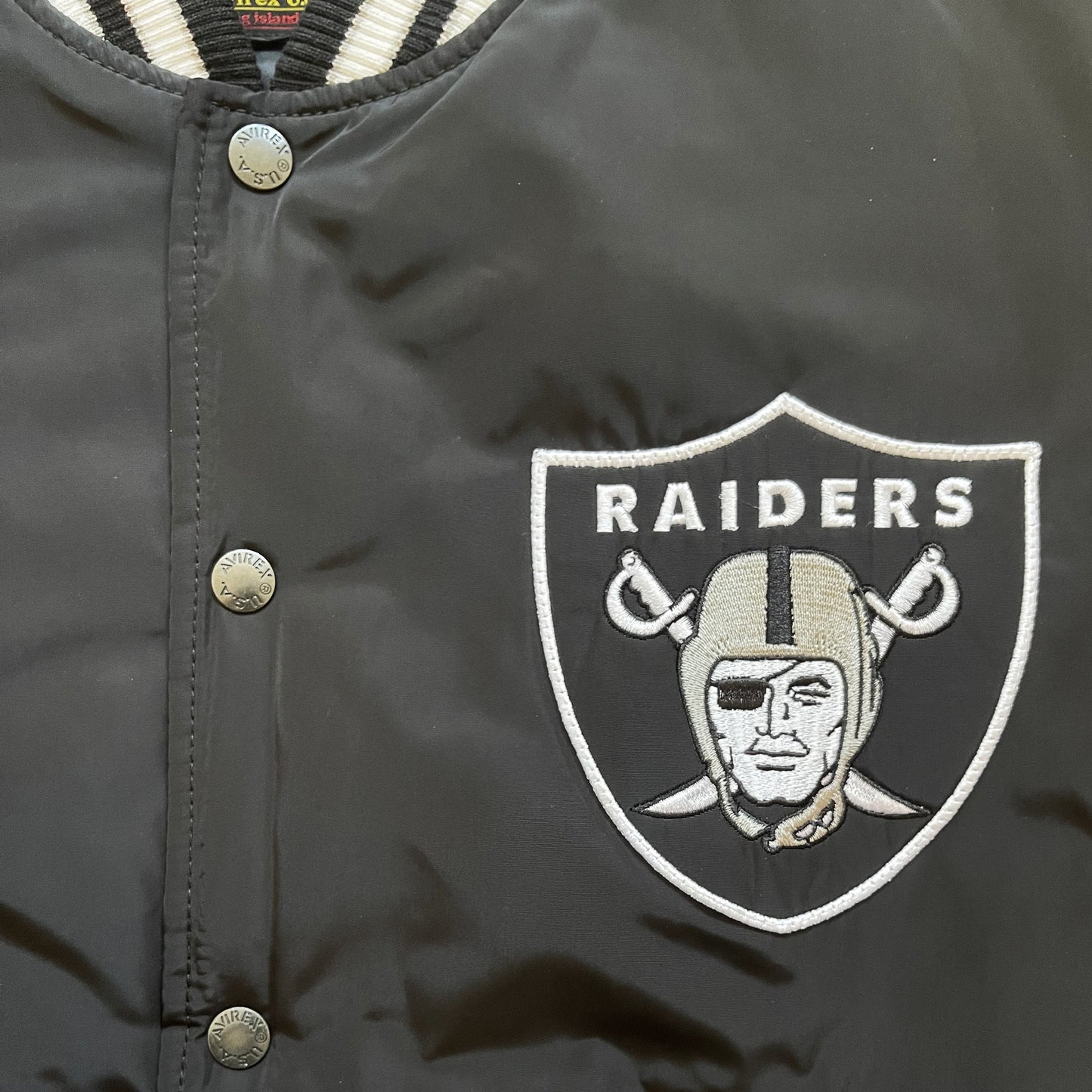Avirex x Raiders NFL Varsity Bomber Jacket - M