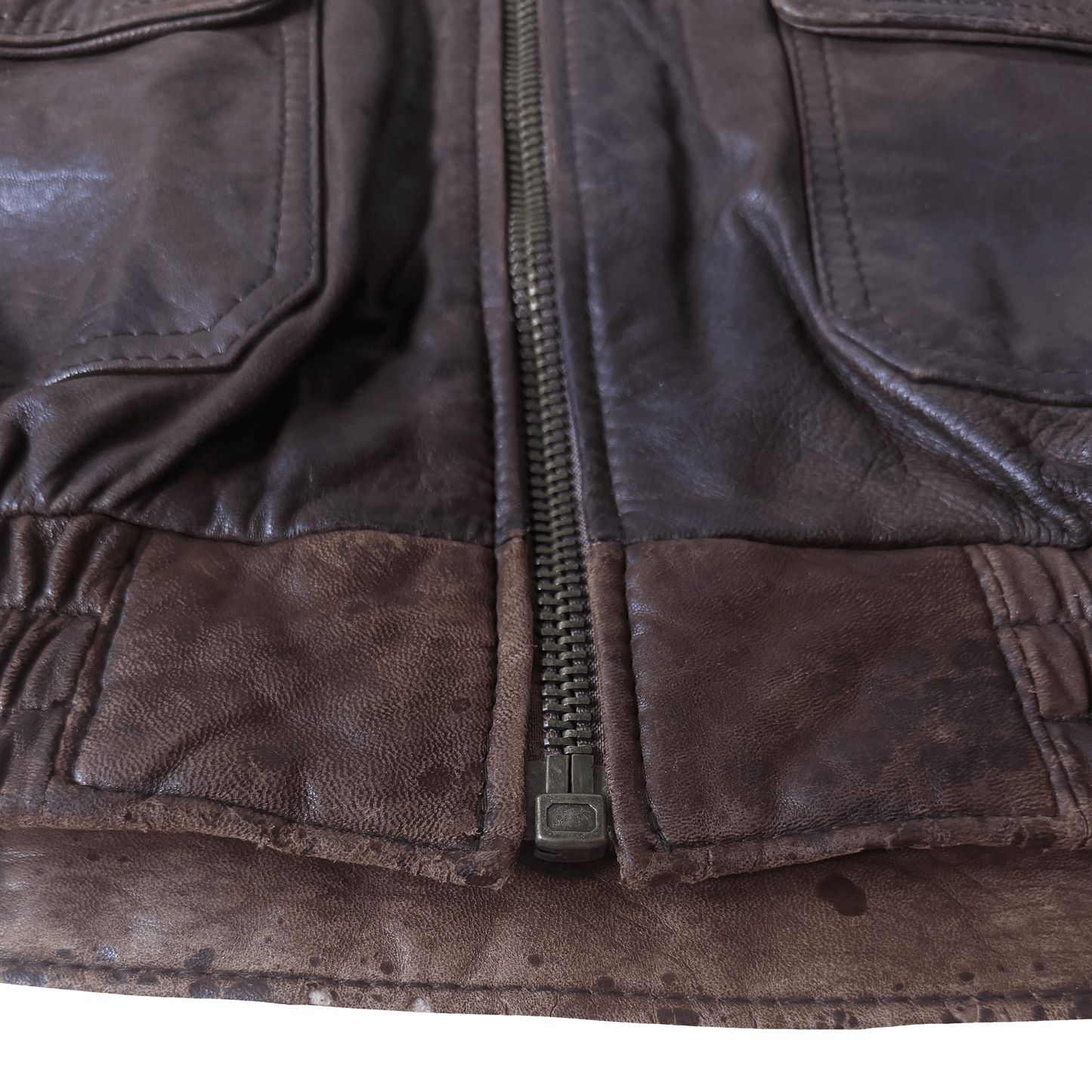 Avirex G-1 80's Leather Lambskin Flight Jacket Boa Collar - M | Medium, Red