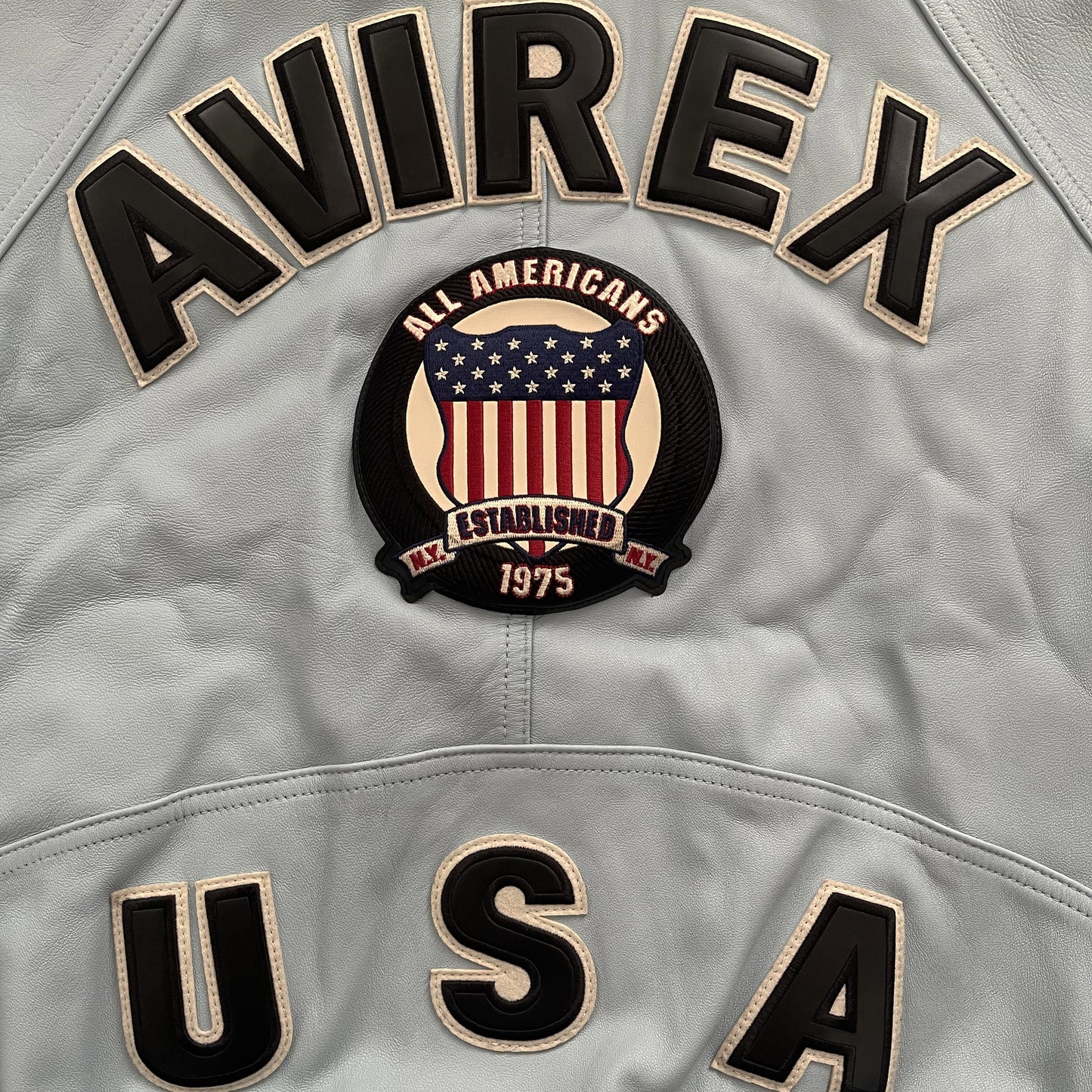 Avirex Icon Leather Varsity Jacket - M