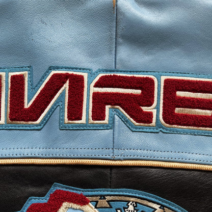 Avirex 'Snuk & Fox' Leather Varsity Jacket - S