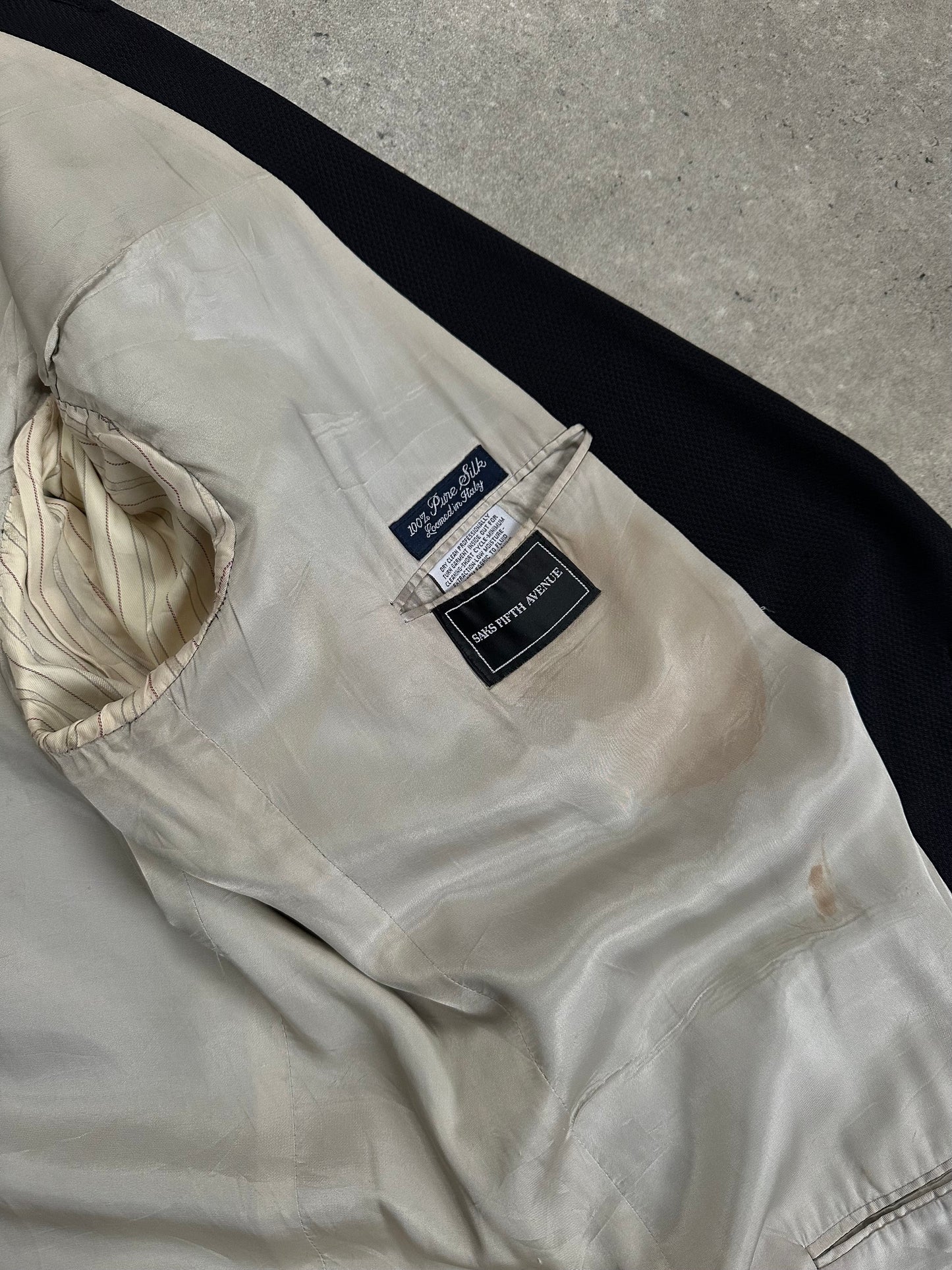 Burberry 1990s Pure Silk Single Breasted Blazer - 46R/XL