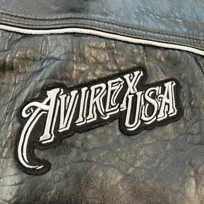 Avirex 30th Anniversary Leather Varsity Jacket - L