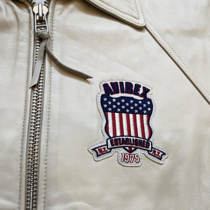 Avirex Icon Leather Varsity Jacket - M / L