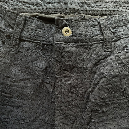 Boro Sashiko Black Distressed Jeans - W34"