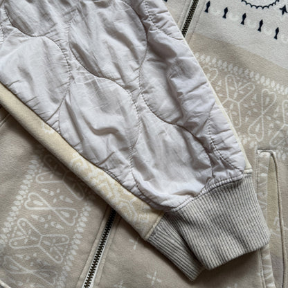 Kapital Bandana Quilted Shell Hoodie - L | Large, Beige