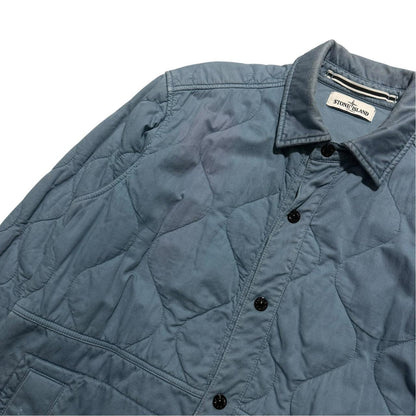 Stone Island Quilted Overshirt | XL, Blue