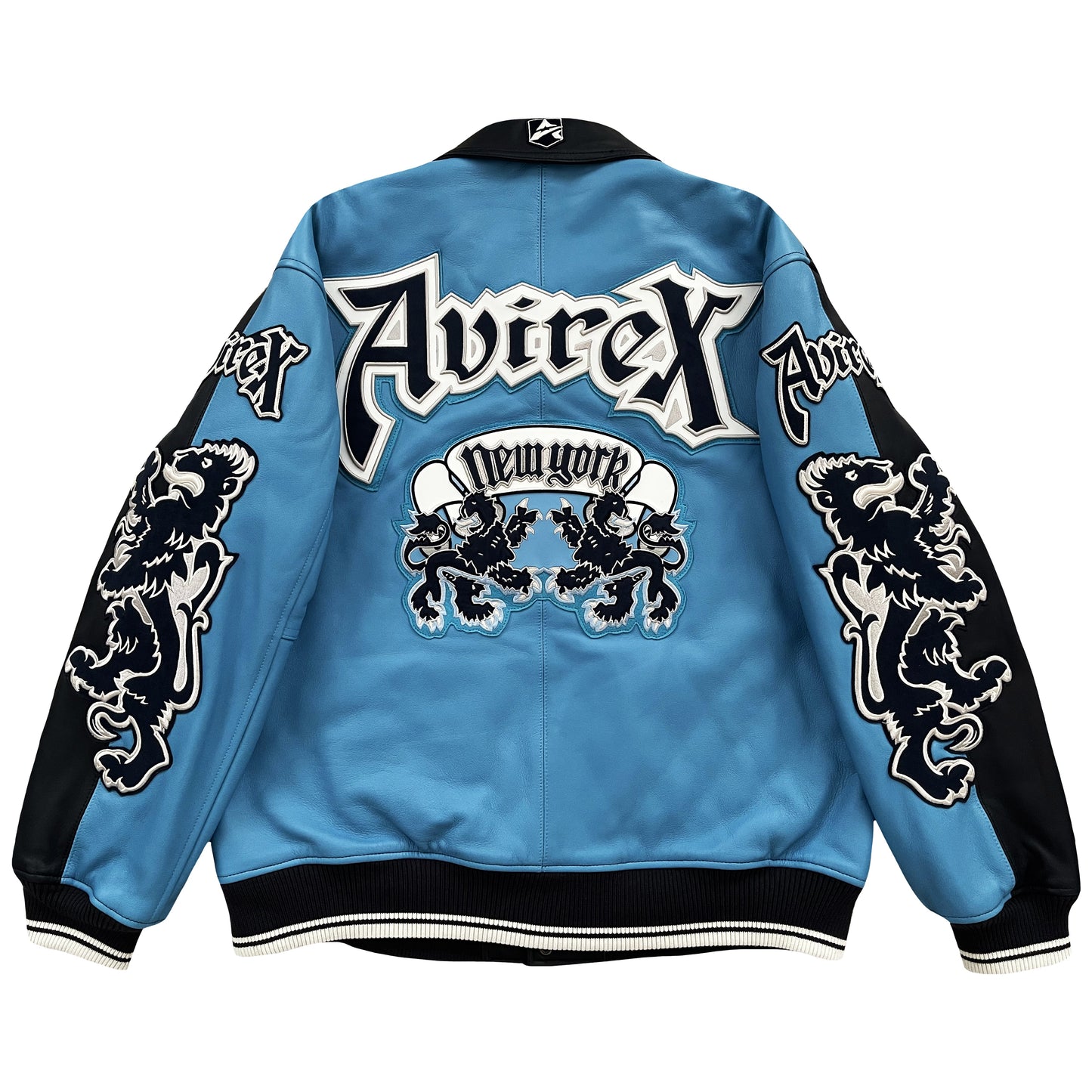 Avirex Lions Leather Varsity Jacket - XL