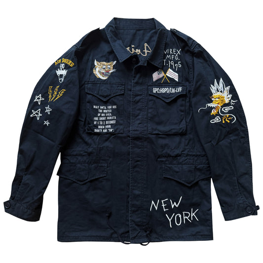 Avirex Combat Patch Field Jacket - L | Large, Black