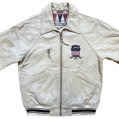 Avirex Icon Leather Varsity Jacket - M / L