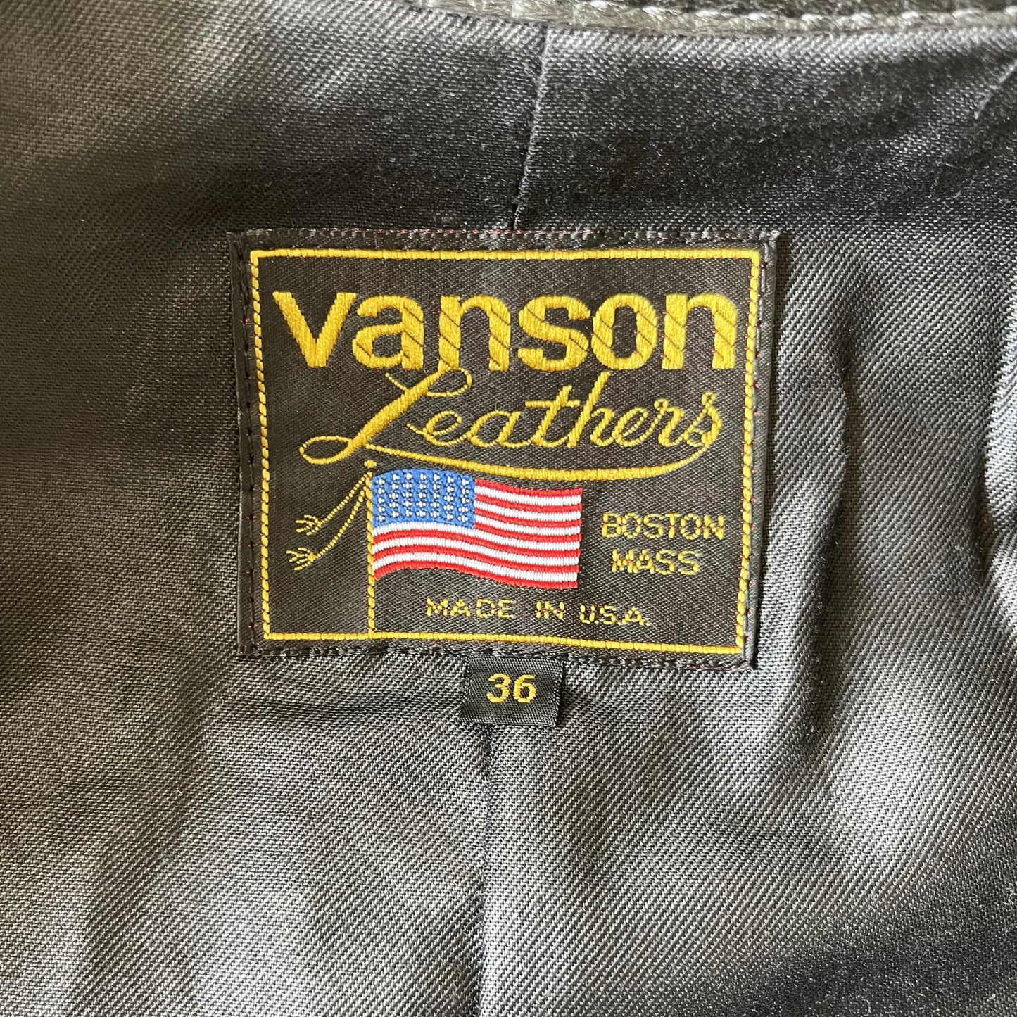 Vanson Leathers Motorcycle Racer Jacket - S