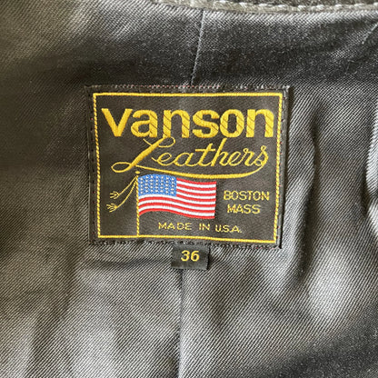 Vanson Leathers Motorcycle Racer Jacket - S