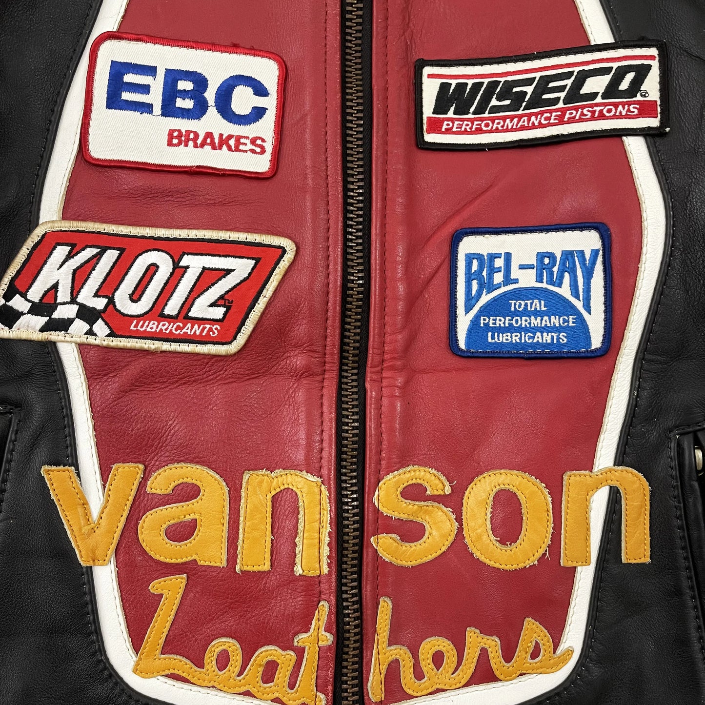 Vanson Leathers Motorcycle Racing Team Jacket - S