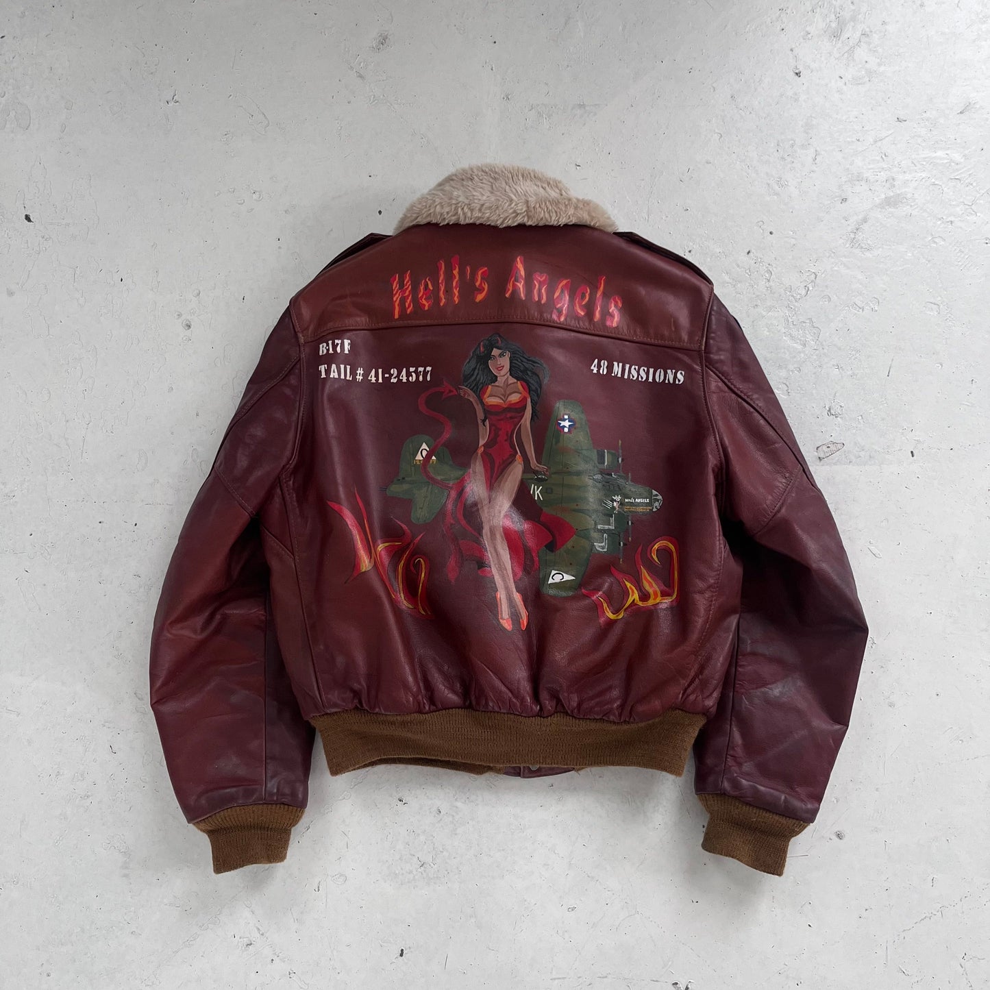 1960s schott hells angels leather flight jacket | Burgundy, Burgundy