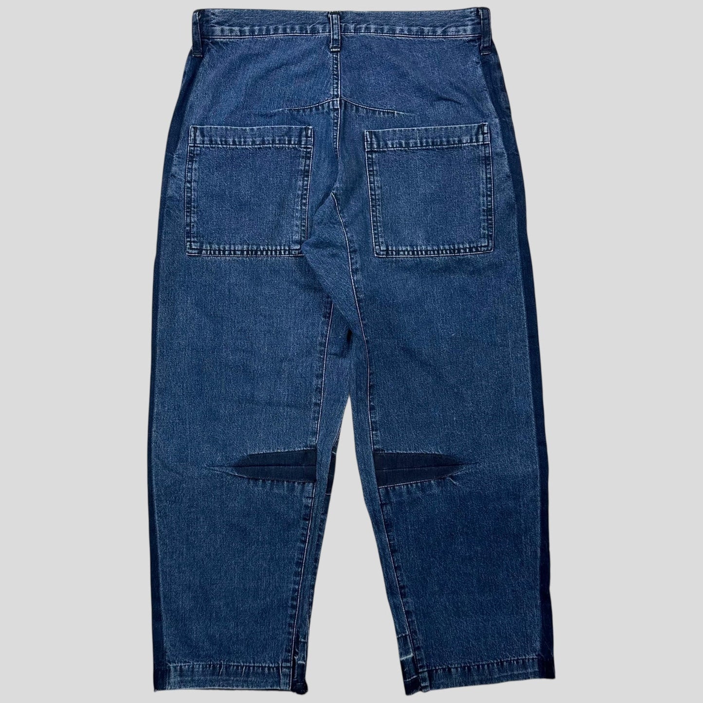 Y’s by Yohji Yamamoto SS05 Baggy Contrast Denim Jeans - 30-32