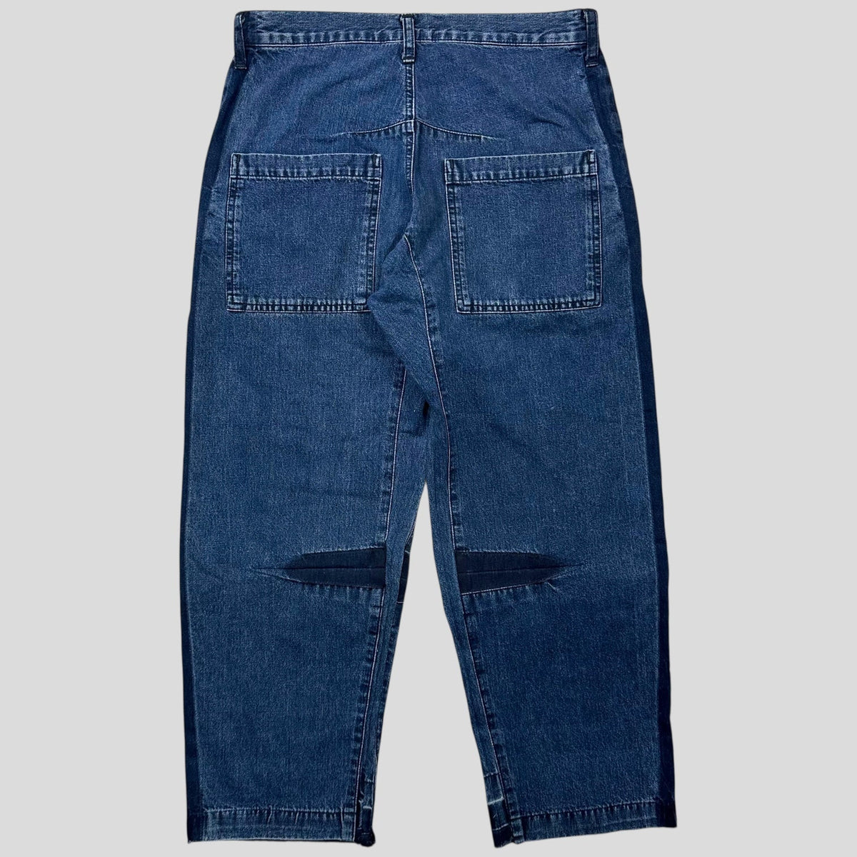 Y’s by Yohji Yamamoto SS05 Baggy Contrast Denim Jeans - 30-32 | W30, Blue