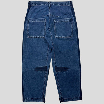 Y’s by Yohji Yamamoto SS05 Baggy Contrast Denim Jeans - 30-32 | W30, Blue