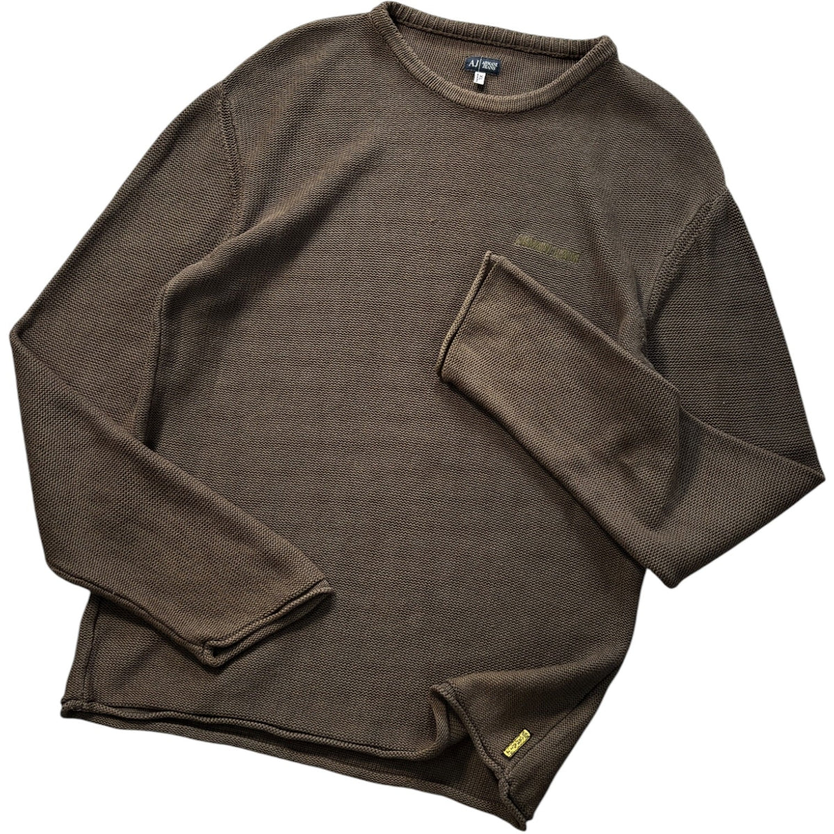 Armani Jeans 00’s Heavy Cotton Knit Jumper XL | XL, Multicoloured