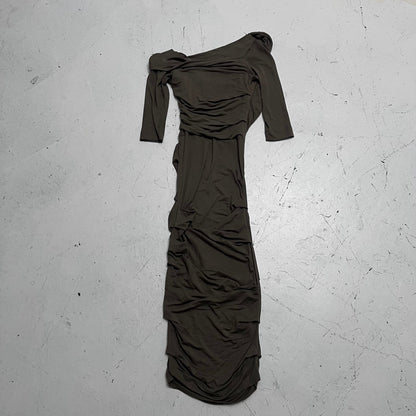 2000s vivienne westwood anglomania dress | Green, Olive Green