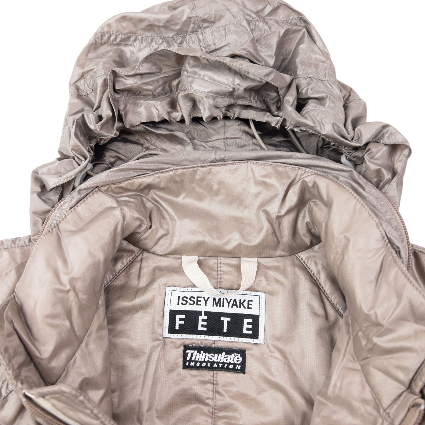 Vintage 2000s Issey Miyake Parachute Zip Up Rain Jacket Size L | Large, Grey