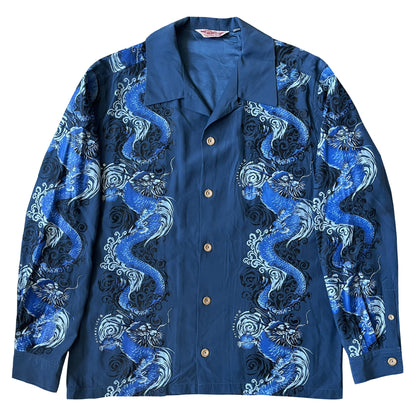 Avirex Dragon Hawaiian Souvenir Shirt - M