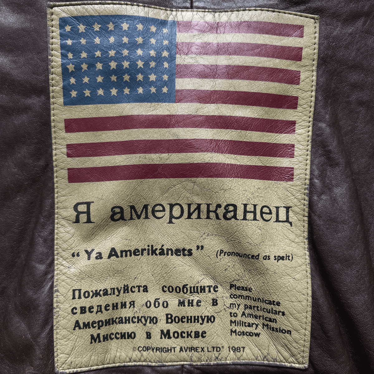 Avirex 1987 Top Gun Russian G-1 Flight Jacket - S / M | S/M, Brown