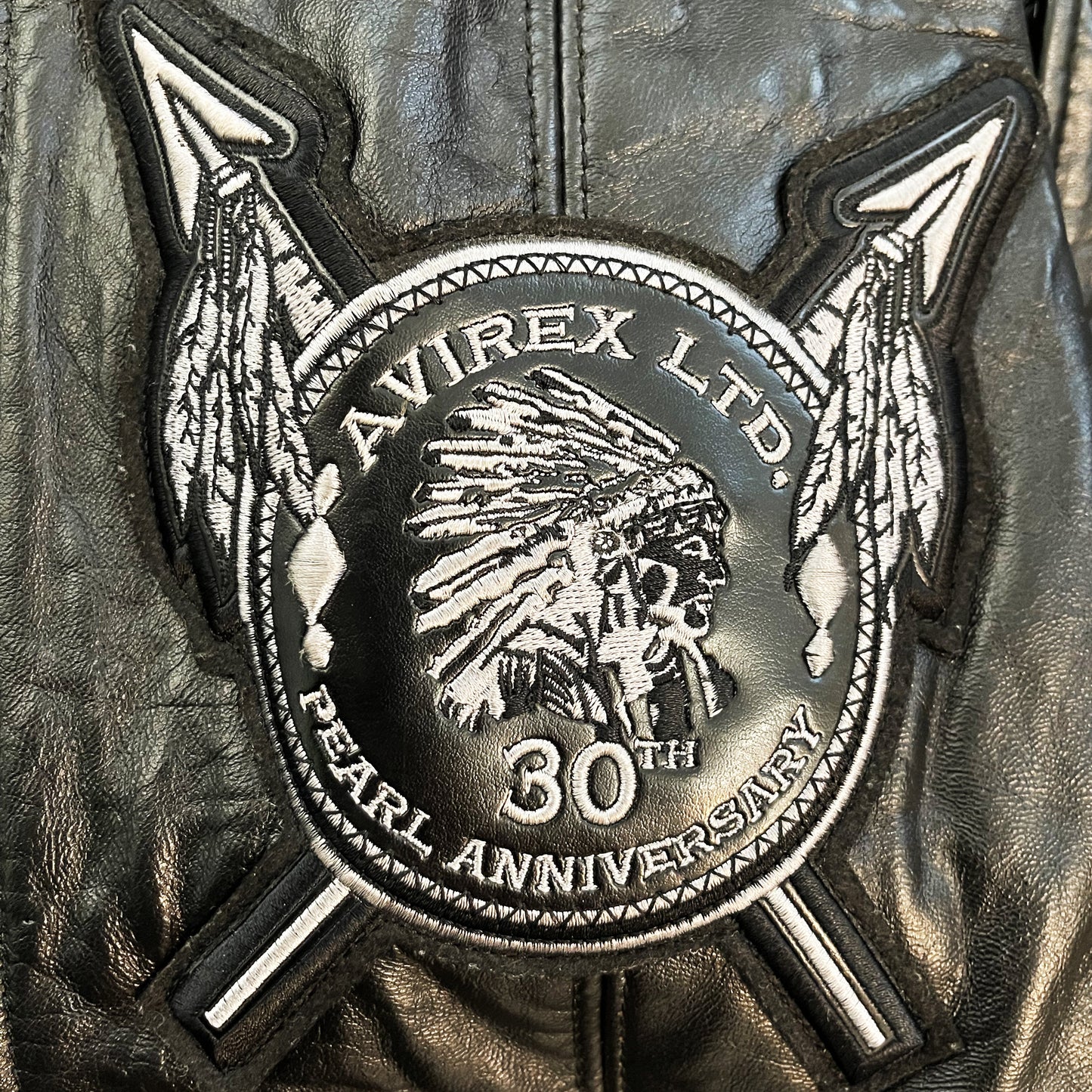 Avirex 30th Anniversary Leather Varsity Jacket - L