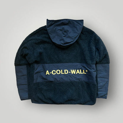 A Cold Wall Deep Pile Zip Up Hooded Fleece L/XL