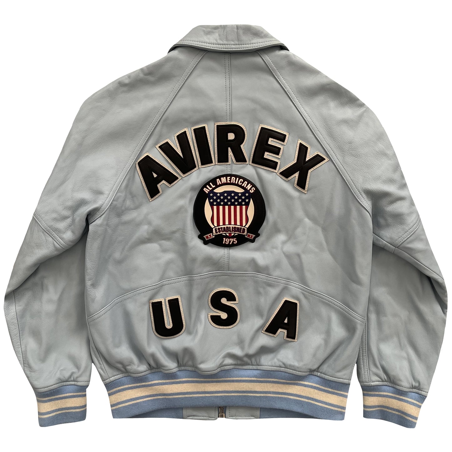 Avirex Icon Leather Varsity Jacket - M