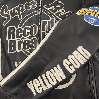 Vanson Leathers x Yellow Corn Motorcycle Racer Jacket - L