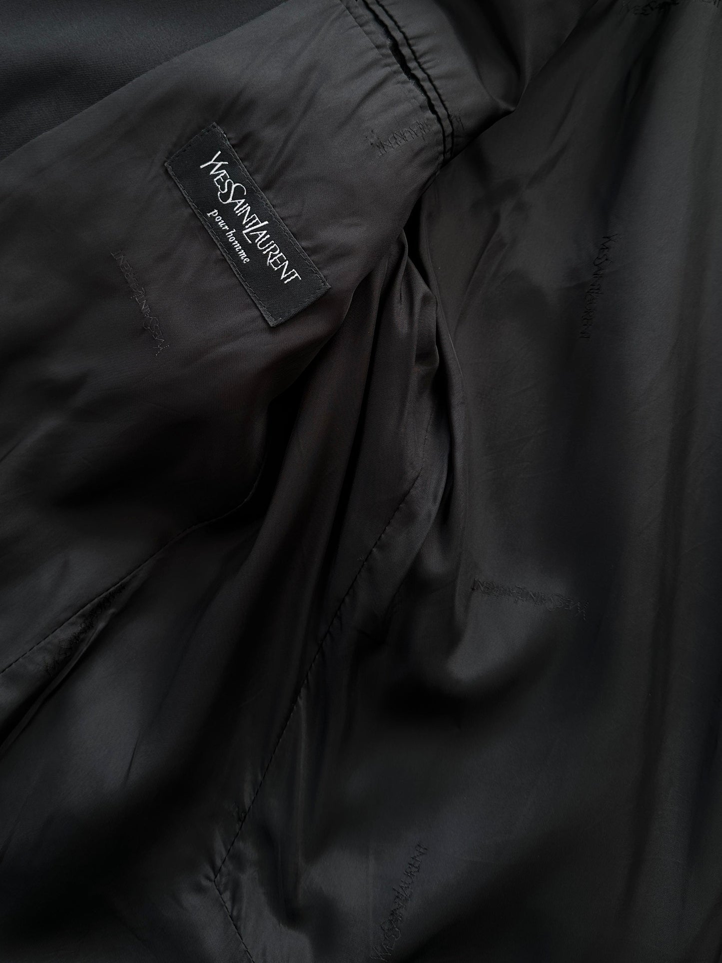 Yves Saint Laurent Pour Homme 1990s Pure Wool Bespoke Button Blazer - 36R/M