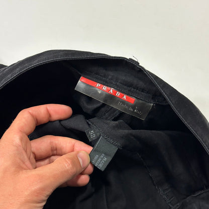 Prada Sport 1999 Baggy Carpenter Velcro Fly Trousers - IT52 | Default Title, Black