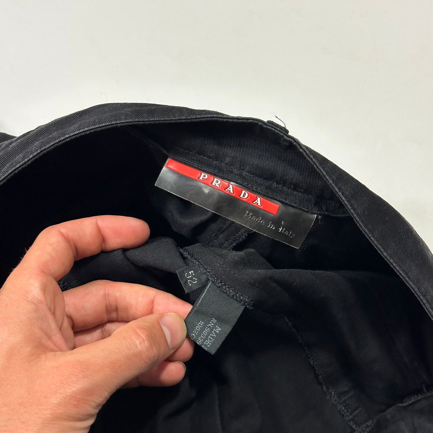 Prada Sport 1999 Baggy Carpenter Velcro Fly Trousers - IT52 | Default Title, Black