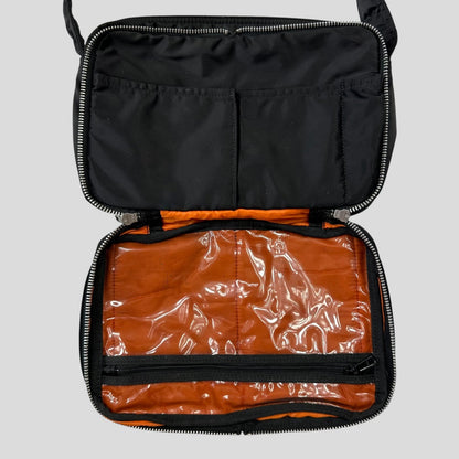 Porter 00’s Black Nylon Tanker Multipocket Crossbody Bag