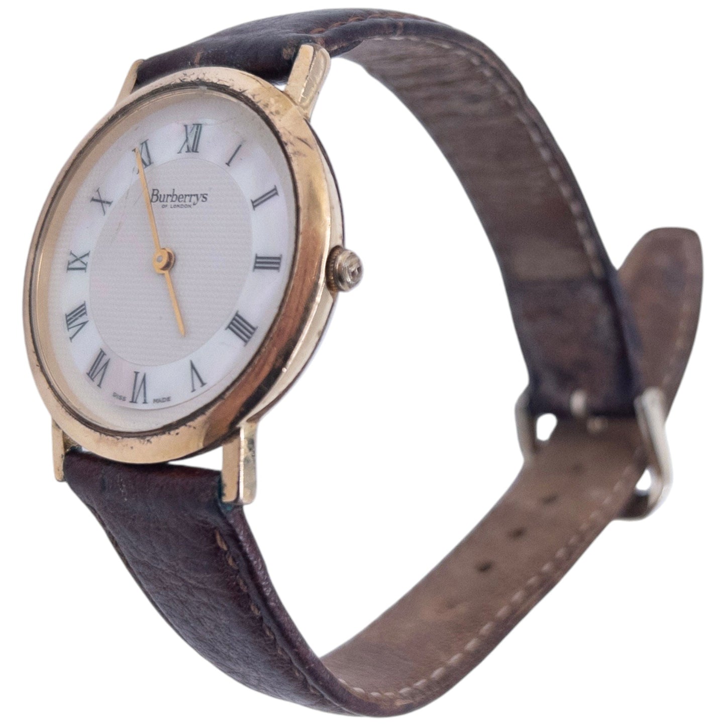 Vintage 90s Burberry Watch | O/S, Brown