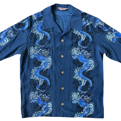 Avirex Dragon Hawaiian Souvenir Shirt - M