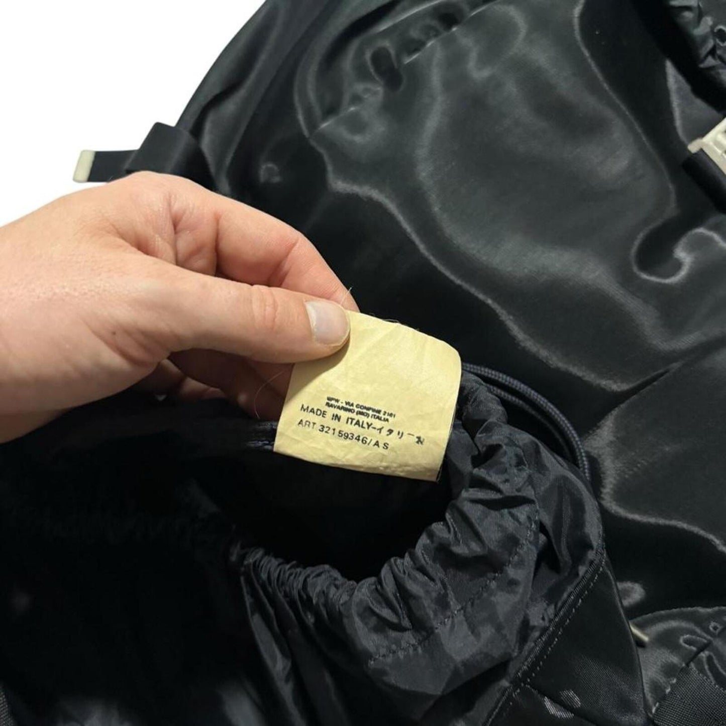 Stone Island S/S 2000 Nylon Backpack | O/S, Black