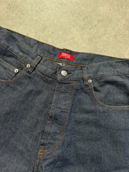 Fiorucci 1990s “Safety Jean” High Waisted Straight Leg Denim Jeans - W32