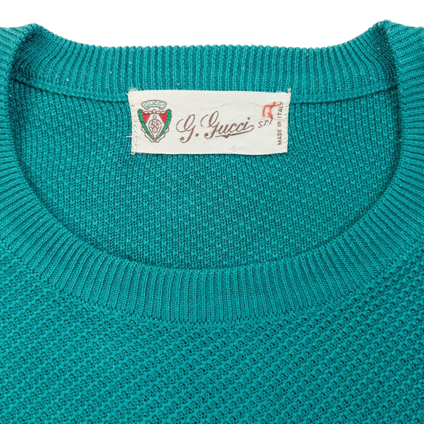 Vintage 80s Gucci Knit T Shirt Womens Size S | Small, Green