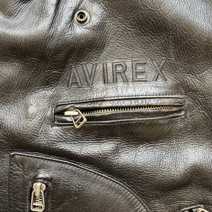 Avirex Daytona Leather Biker Jacket - L