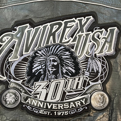 Avirex 30th Anniversary Leather Varsity Jacket - L