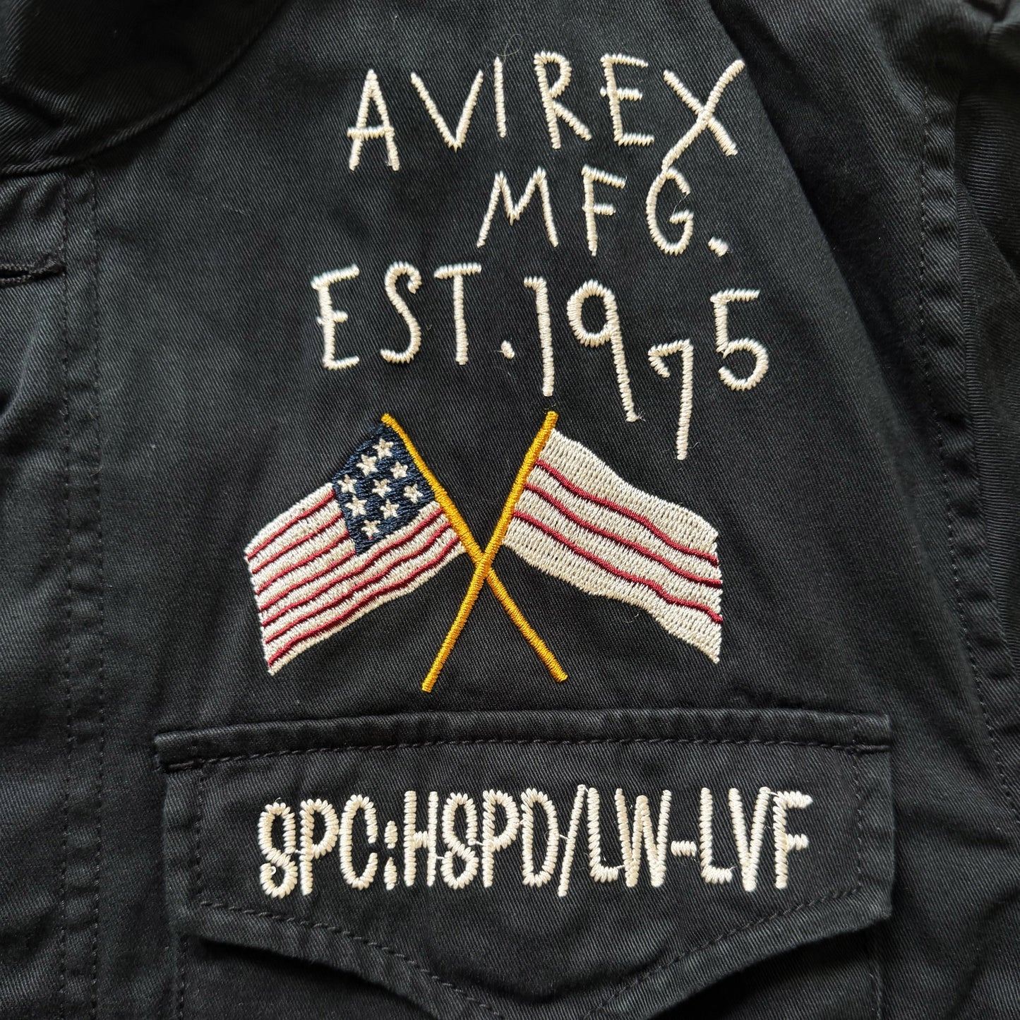 Avirex Combat Patch Field Jacket - L | Large, Black