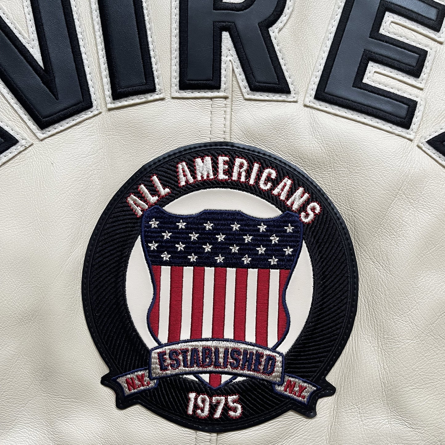 Avirex Icon Leather Varsity Jacket - M / L