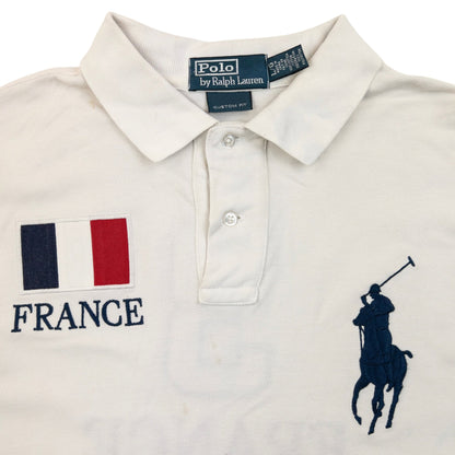 Vintage 90s Polo Ralph Lauren France Long Sleeve Polo Shirt Size XS | XS, Red