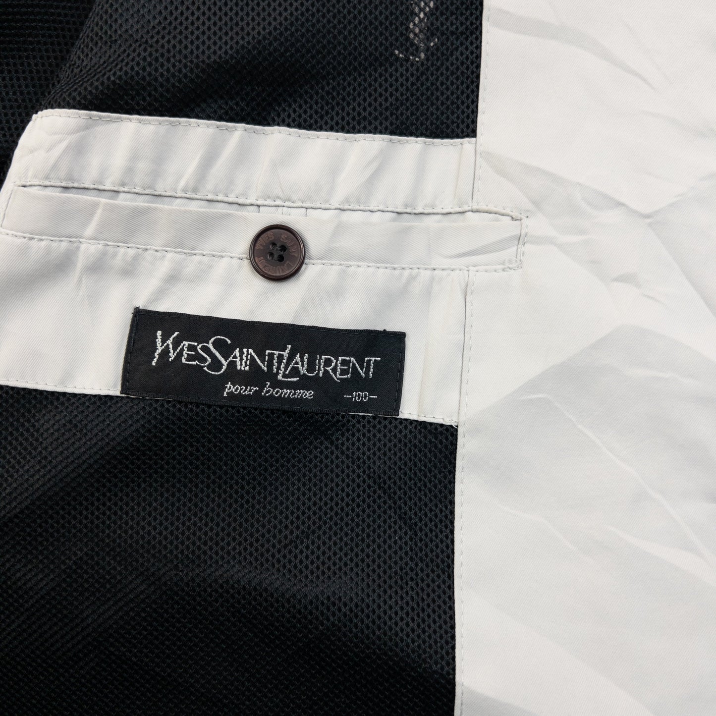 Vintage 90s YSL Yves Saint Laurent Harrington Jacket Size M | Medium, Black