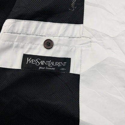 Vintage 90s YSL Yves Saint Laurent Harrington Jacket Size M | Medium, Black