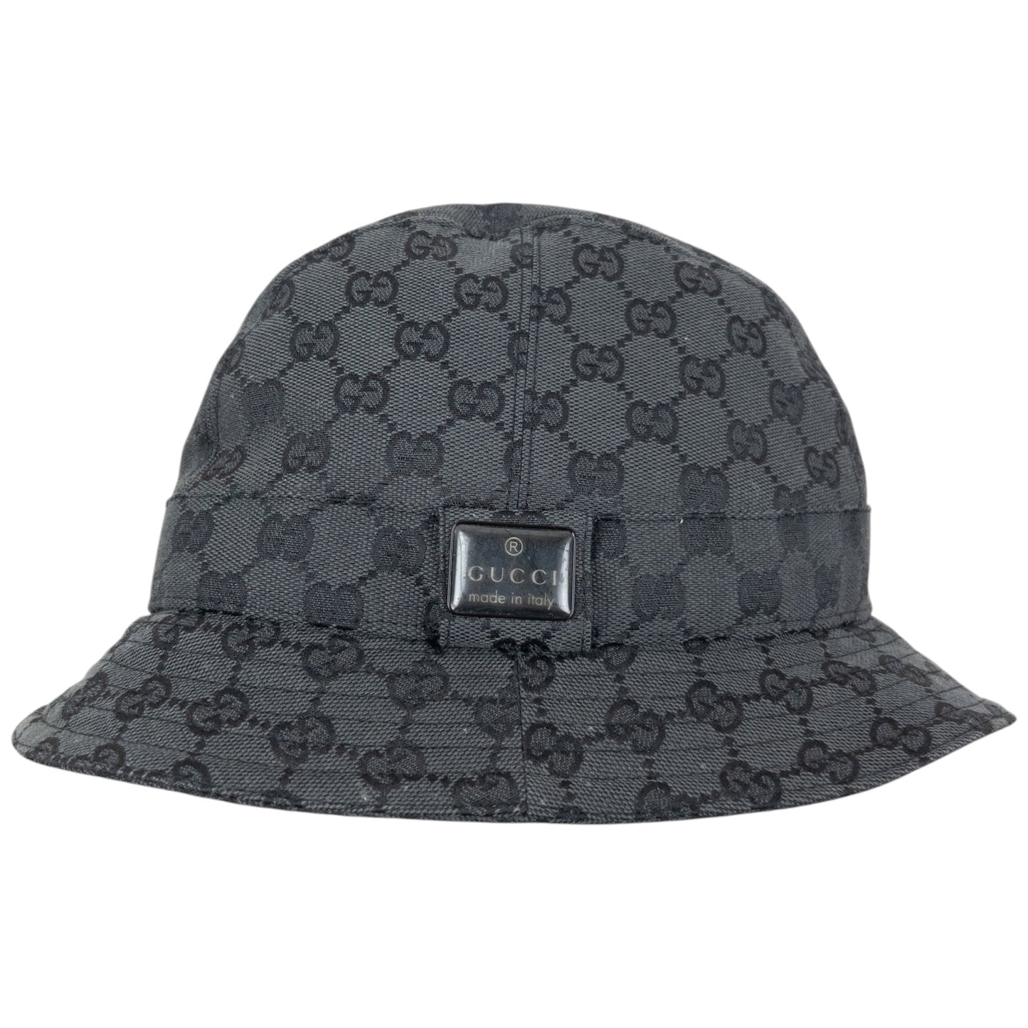Vintage 2000s Gucci Monogram Bucket Hat Size L | O/S, Grey