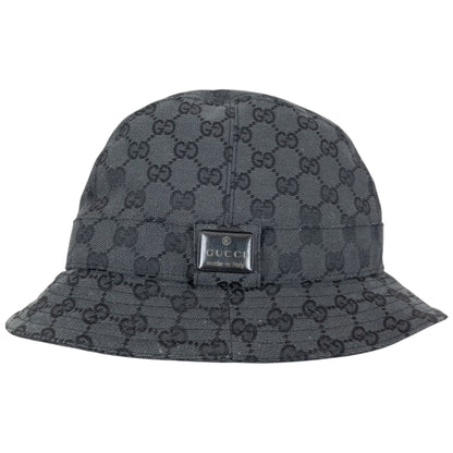 Vintage 2000s Gucci Monogram Bucket Hat Size L | O/S, Grey