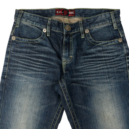 Vintage Oniarai Embroidered Devil Japanese Denim Jeans Size W33