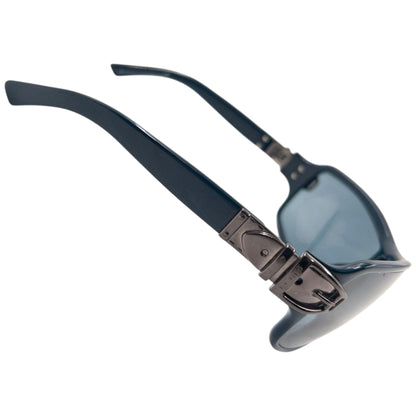 Vintage 2000s Gucci Buckle Sunglasses | O/S, Navy